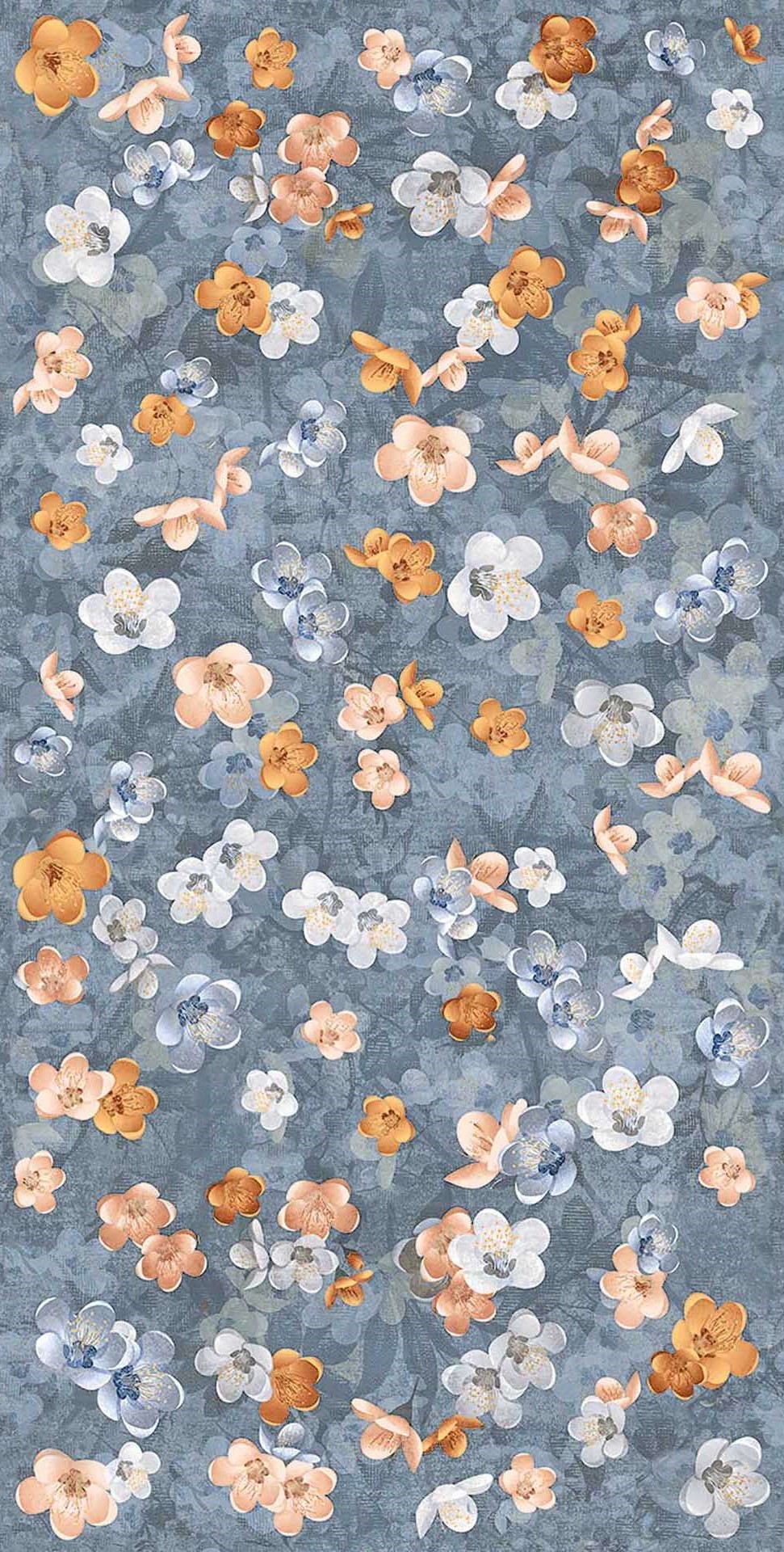 Керамогранит 05275 Bloom Blue Nat/Ret 60X120 арт. 86814