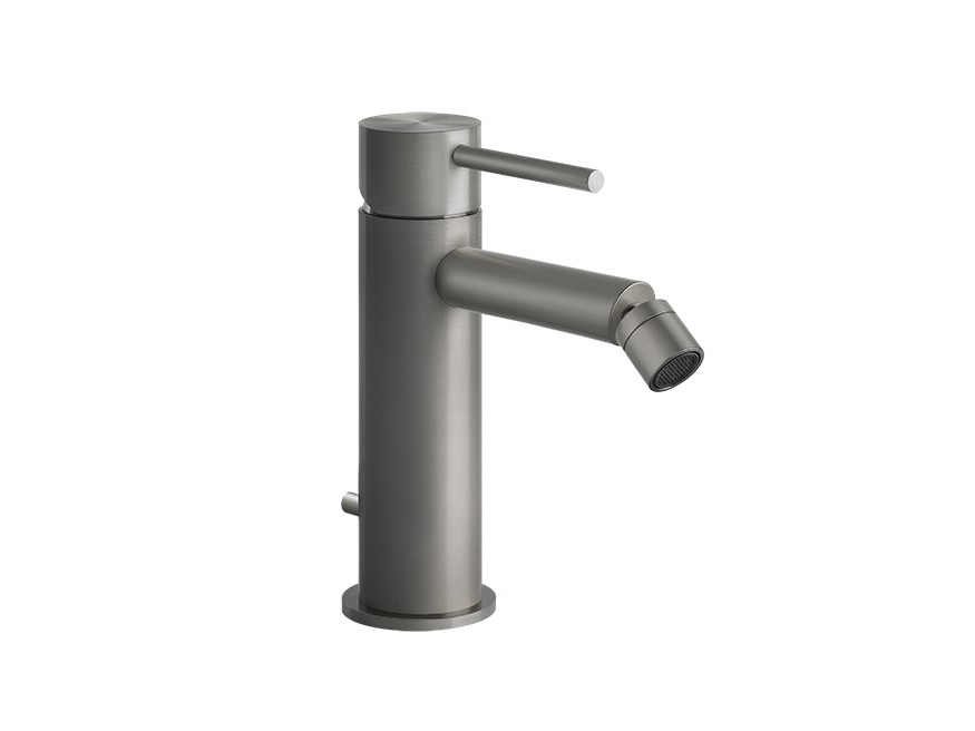 GESSI FLESSA Смеситель для биде с донным клапаном на 1 1/4”, Steel Brushed арт. 34733