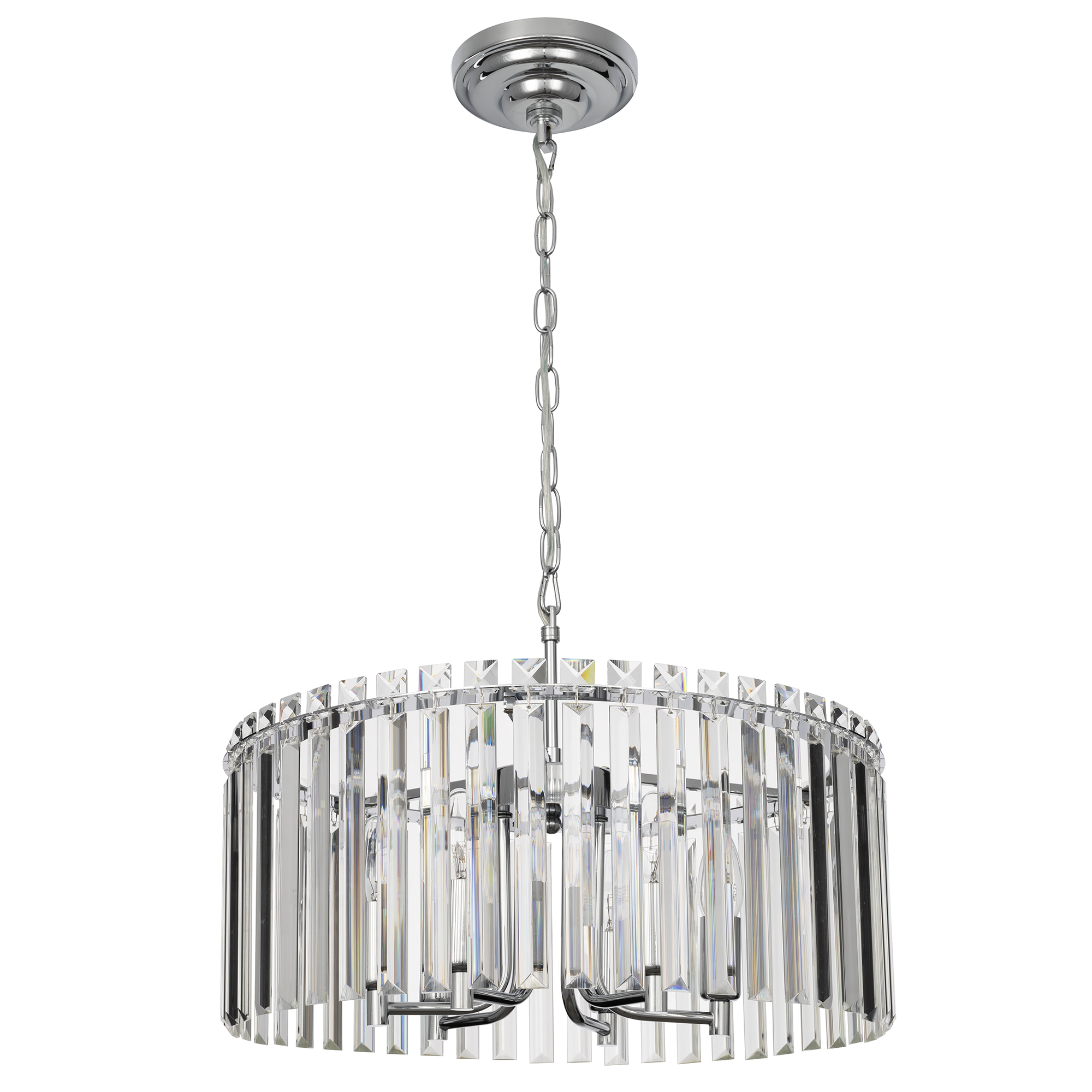 Citilux Джейн CL306161 Хрустальная подвесная люстра Хром арт. 89148