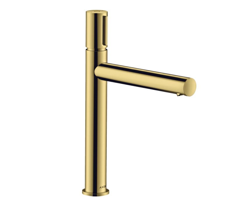 AXOR Uno Смеситель для раковины, Select 200, с незапираемым ДК, Polished Gold Optic арт. 34811