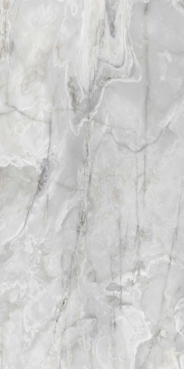 Керамогранит  ONYX&MORE SILVER ONYX GLO 6MM R 120x240 арт. 84025