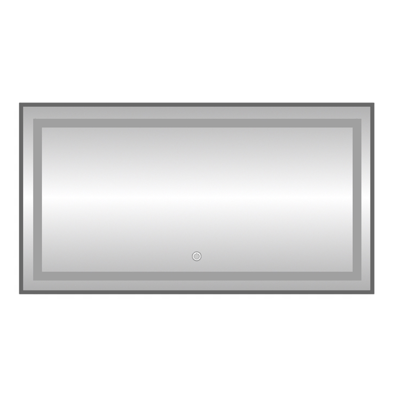 Зеркало с подсветкой LED Fixsen FX-2120F прямоугольное 120х80 см, графит арт. 178883