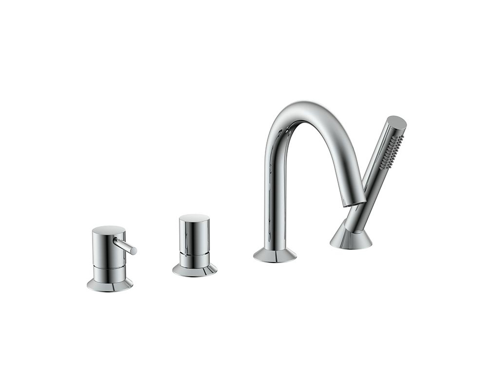 NEMO ROUND Смеситель на борт ванны на 4 отверстия, CHROME PLATED арт. 39550