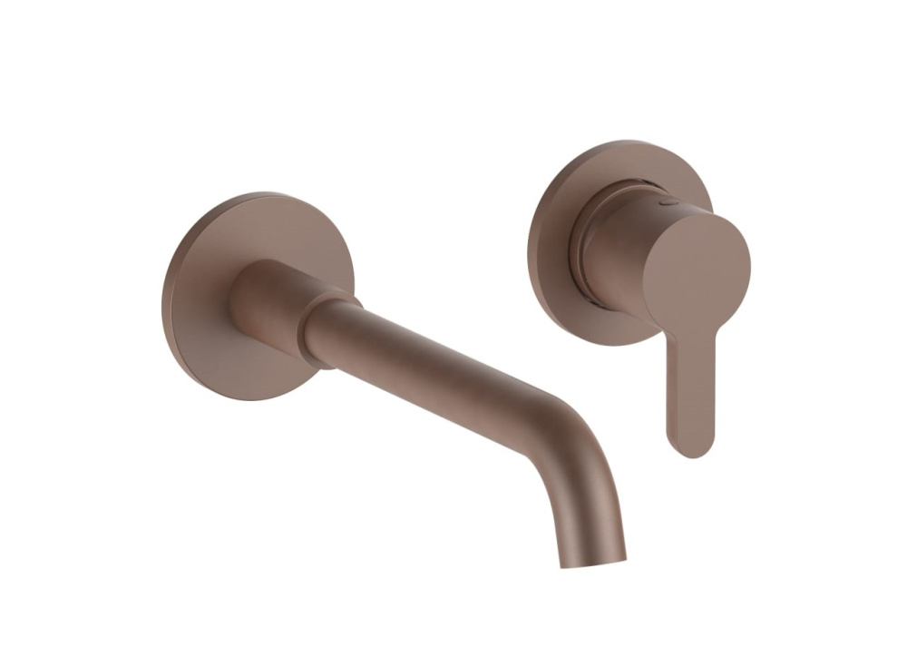 FANTINI ICONA CLASSIC Смеситель из стены для раковины, вылет 21 см, Matt Copper PVD арт. 58999