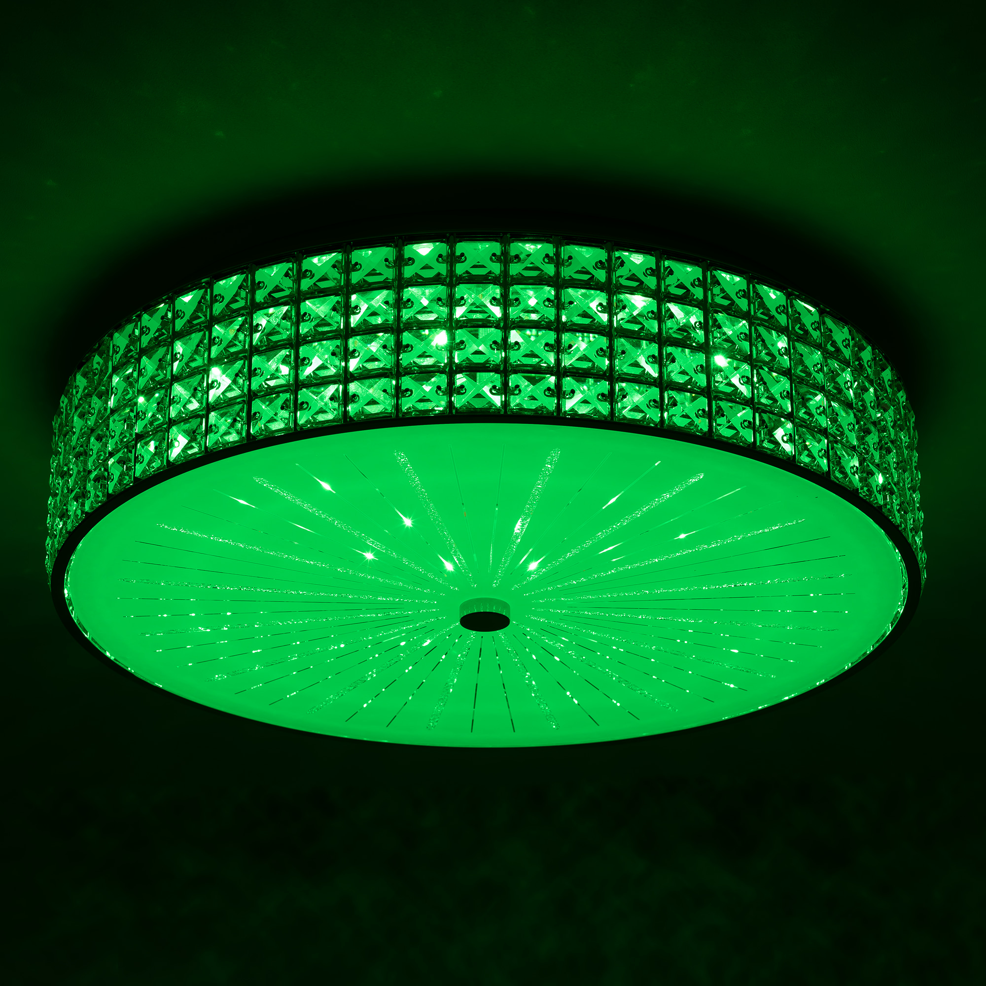 Citilux Портал CL32418G1 LED RGB Люстра хрустальная с пультом Хром арт. 89027