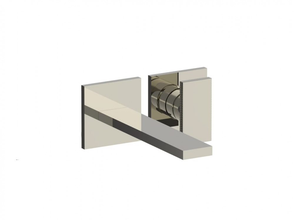 FANTINI O-XY Смеситель для раковины из стены, БЕЗ ДК, вылет 17,6 см, Polished Nickel PVD арт. 35581