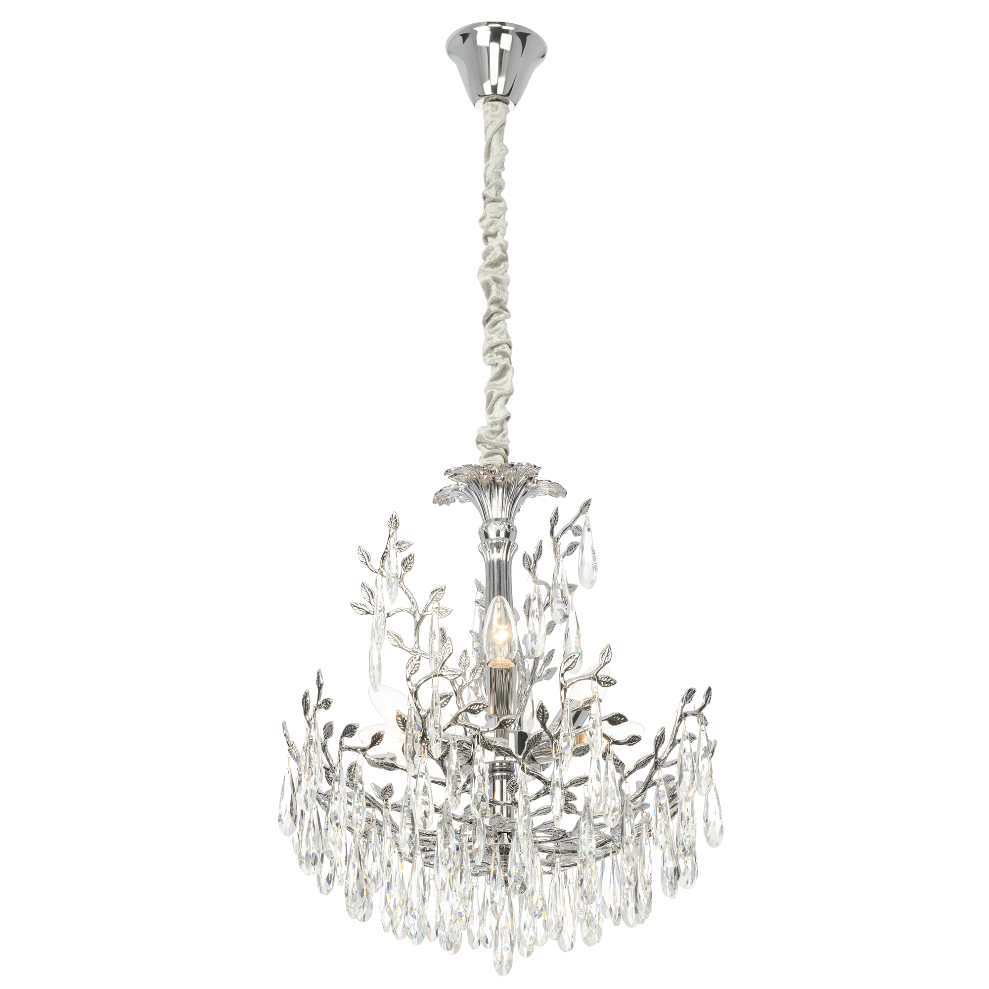 Citilux RITZ CL310061 Люстра хрустальная подвесная Хром арт. 89448