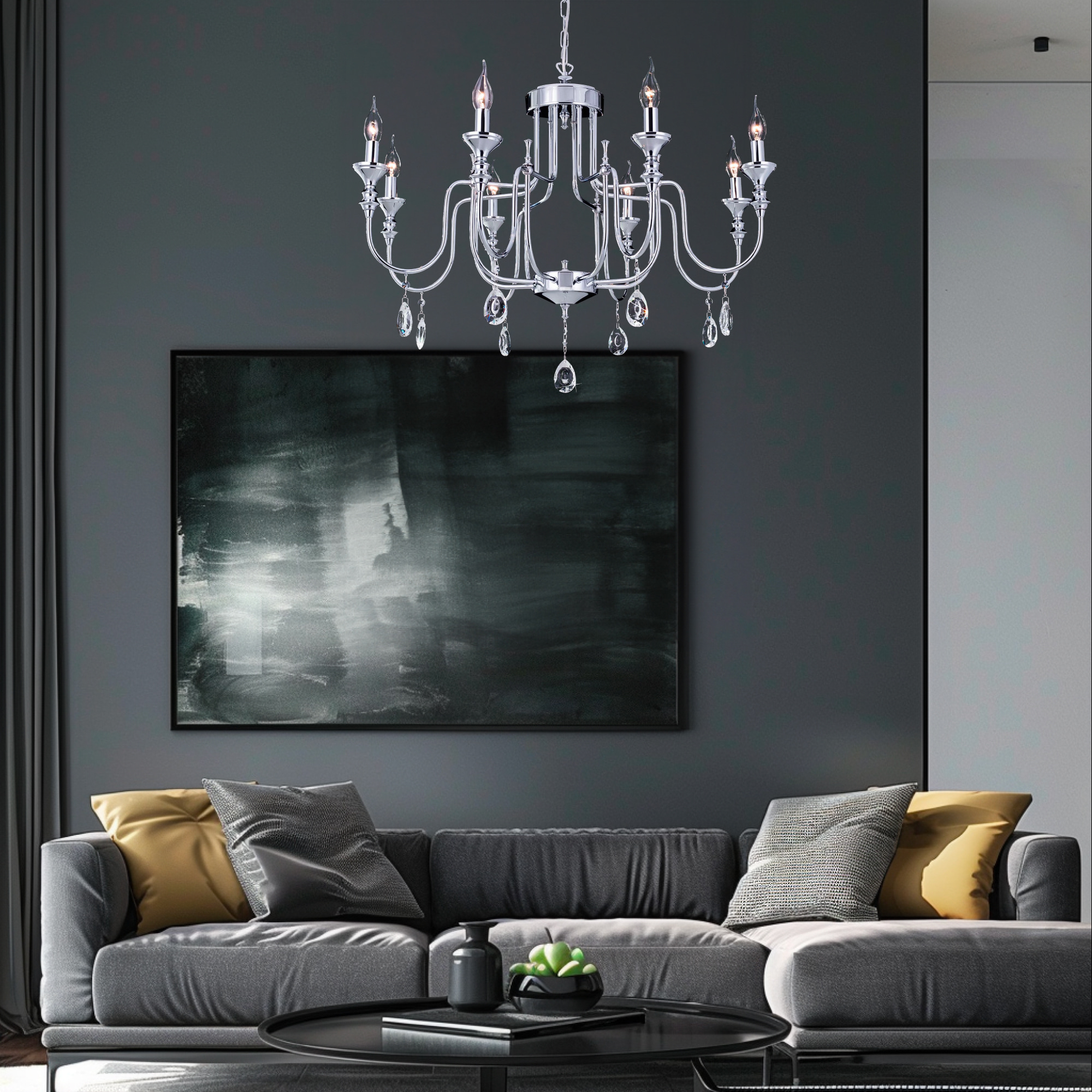 Citilux Рига CL437181 Люстра подвесная Хром арт. 88044