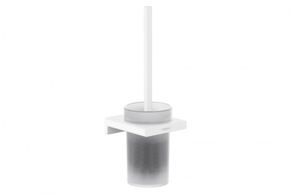 HANSGROHE AddStoris Ершик туалетный настенный, матовое стекло/матовый белый арт. 31503