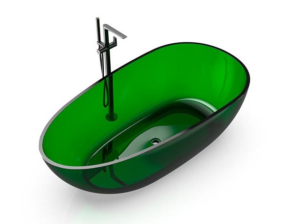 KNIEF EGG Shape Ванна отдельностоящая 170x85x54 см, 80 Aventurin/хром арт. 32456