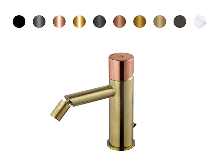 NOKEN ROUND CUSTOM Смеситель для биде, 5 л/мин, с ДК, браш.латунь/colors арт. 57940