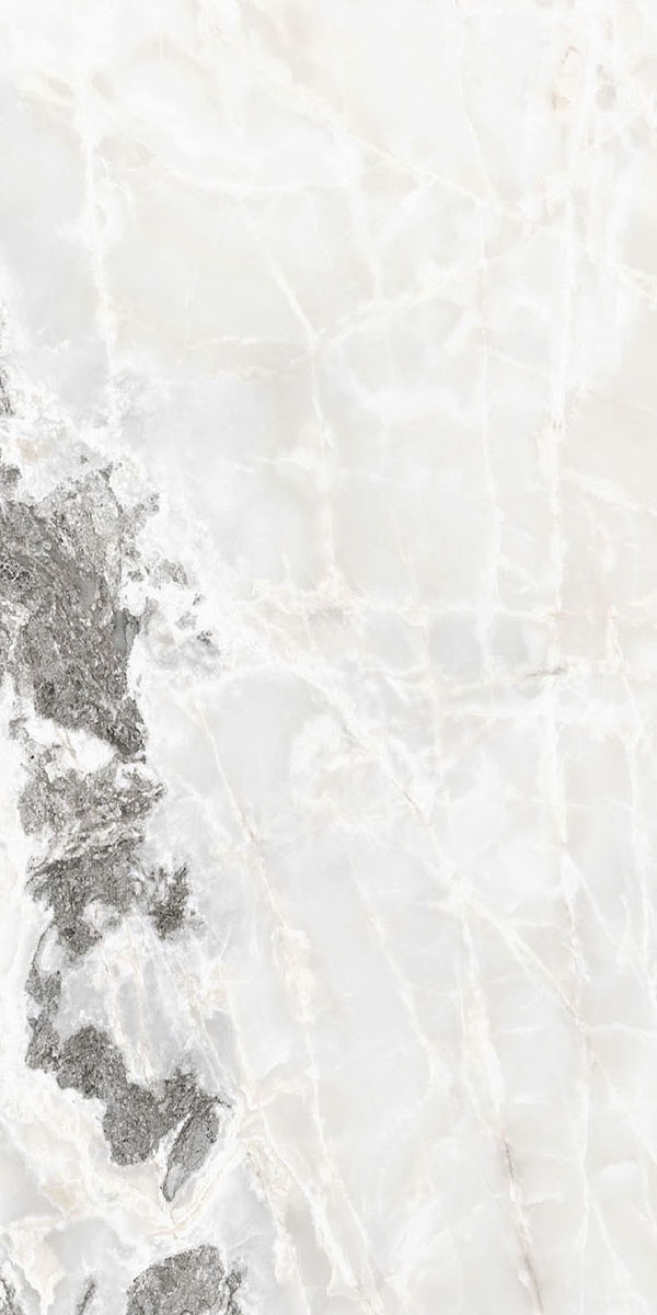 Керамогранит  ONYX&MORE WHITE BLEND GLO 6MM R  60x120 арт. 84052