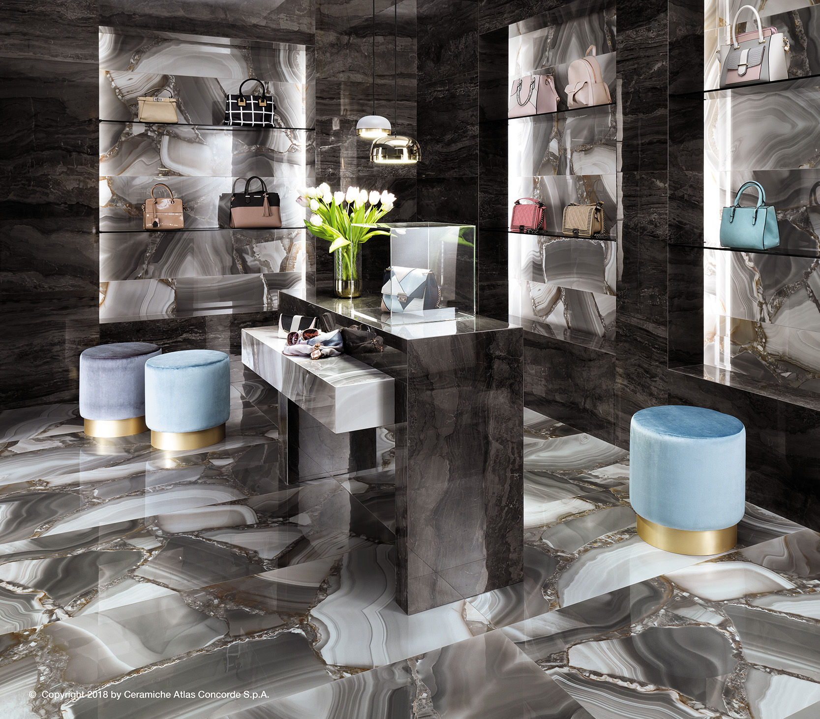 Плитка Marvel Edge Absolute Brown 45x90 Lappato (1,215 кв.м) арт. 52231