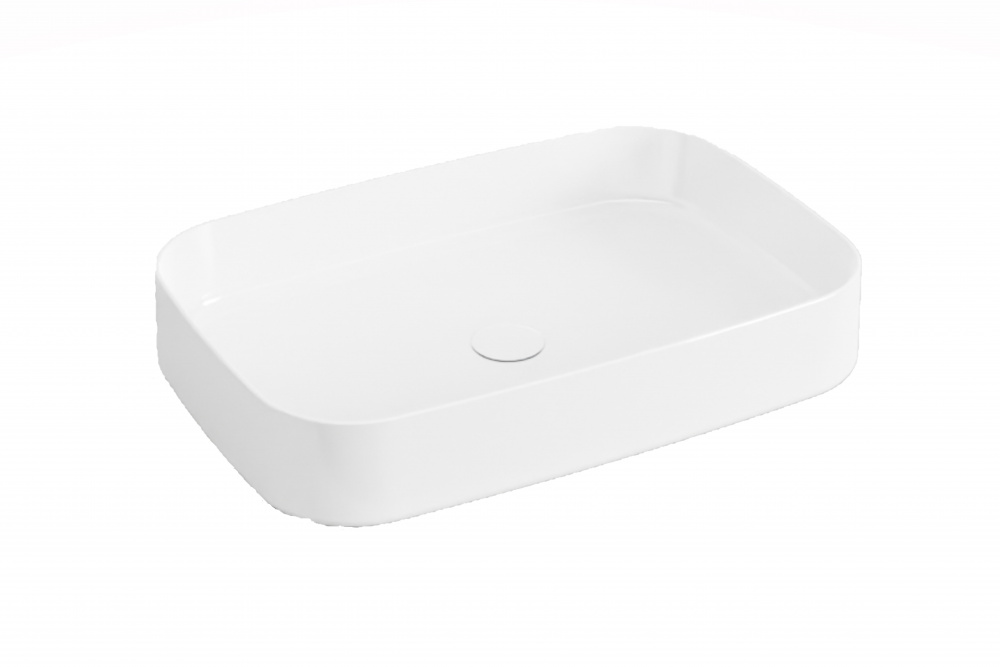 CIELO SHUI COMFORT Раковина накладная, 60x40xH12,5 см, без перелива, Gloss White арт. 36308