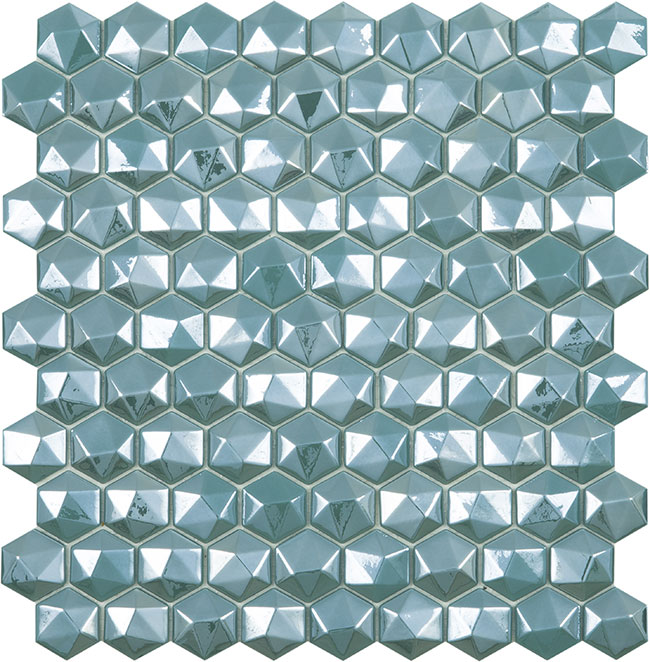VIDREPUR DIAMOND TURQUESA HEX (3.5х3.5) 31.7х30.7 арт. 40727