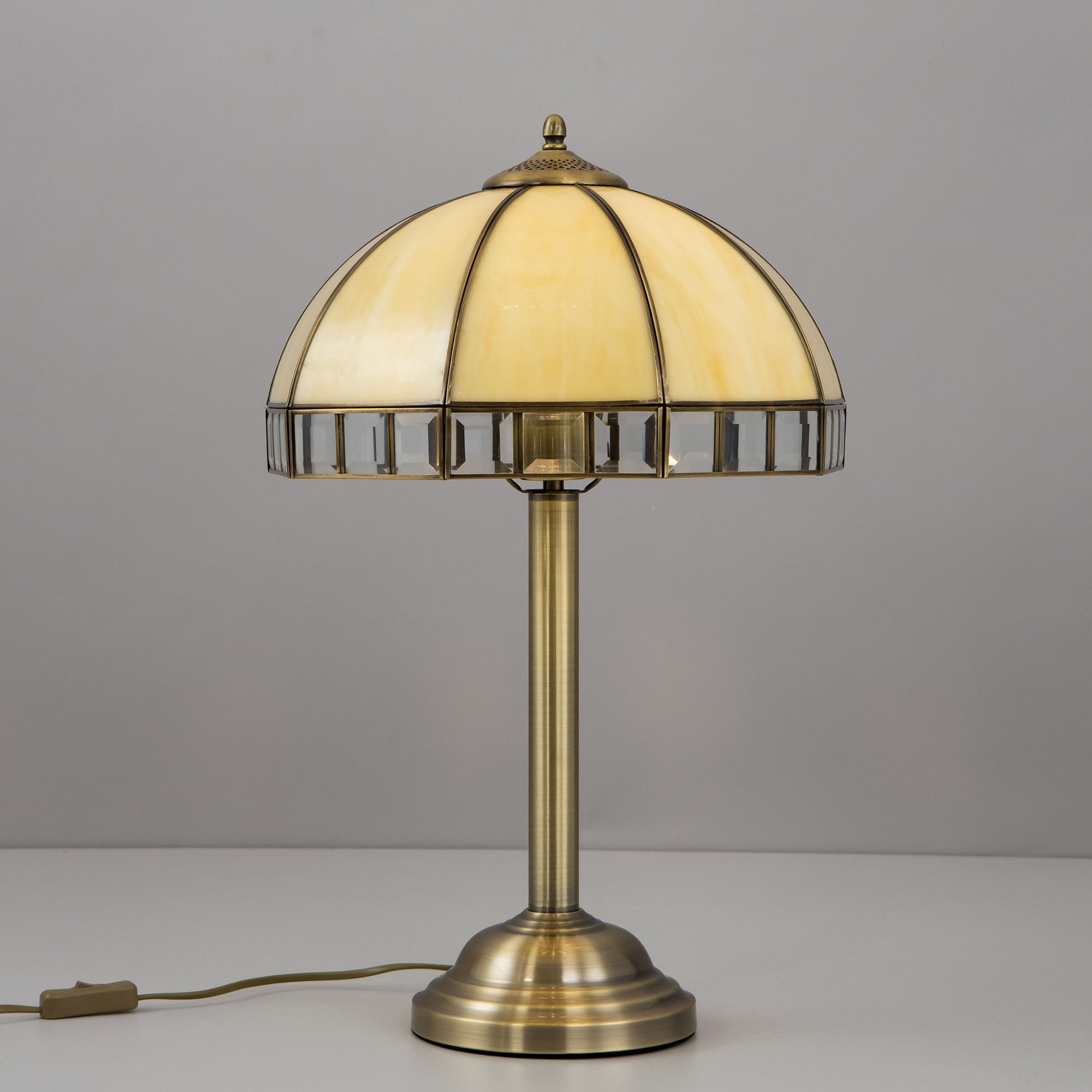 Citilux Шербург-1 CL440811 Настольная лампа витражная Бронза арт. 88289