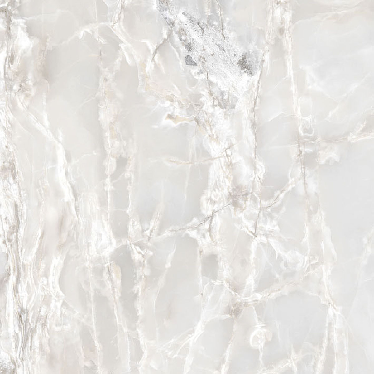 Керамогранит  ONYX&MORE WHITE BLEND GLO 6MM 80x80 RET арт. 84045