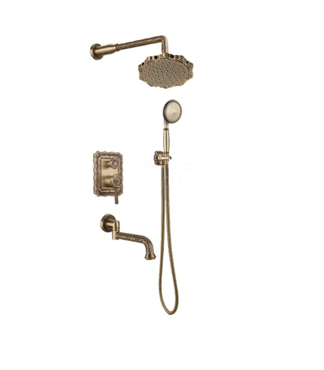 Душевая система встраиваемая Bronze de Luxe WINDSOR 10137F, бронза арт. 191052