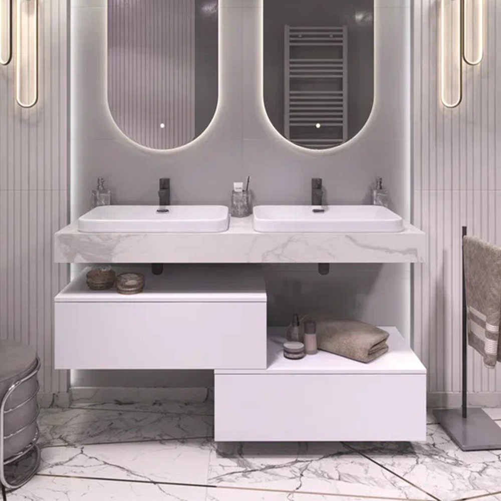 Тумба подвесная без столешницы Velvex Unit tp.UNI.80.1Y белый матовый, 80 см арт. 177847