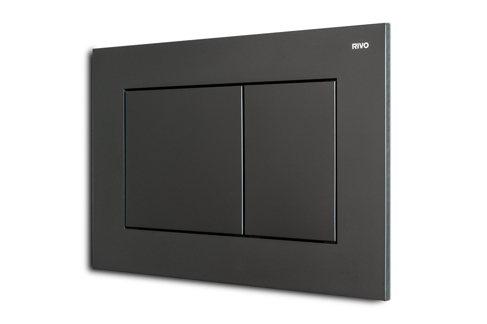RIVO Touch Line Панель двойного смыва для баков RIVO Set A, Черный матовый арт. 161580