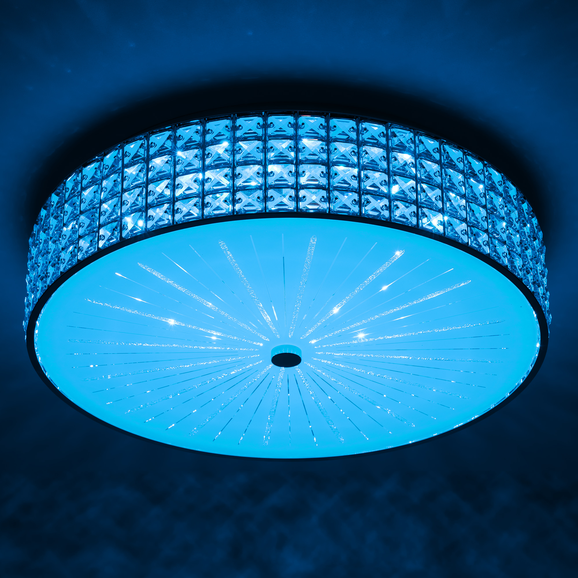 Citilux Портал CL32418G1 LED RGB Люстра хрустальная с пультом Хром арт. 89027