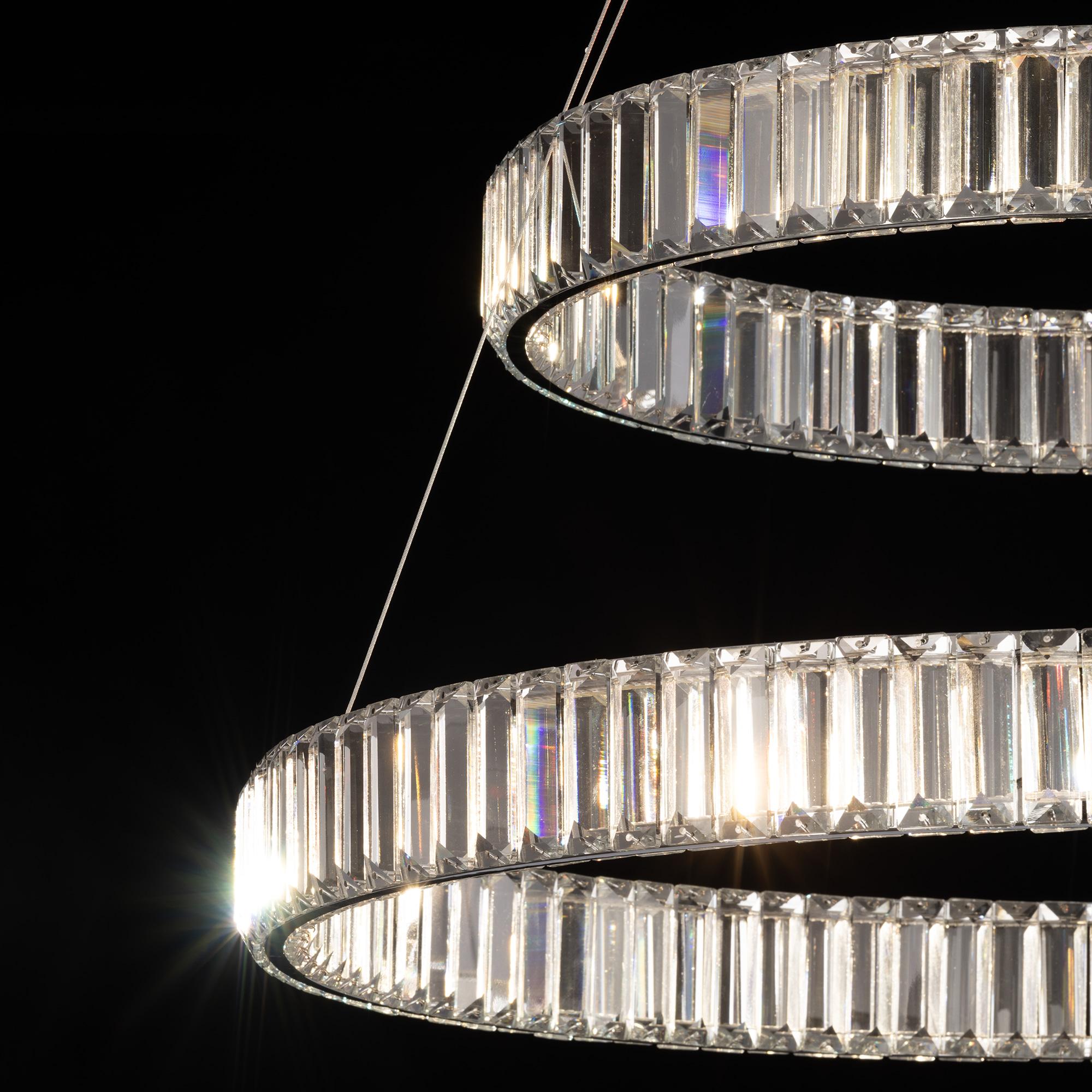 Citilux Чезаре CL338281 LED Люстра хрустальная с пультом Хром арт. 89035