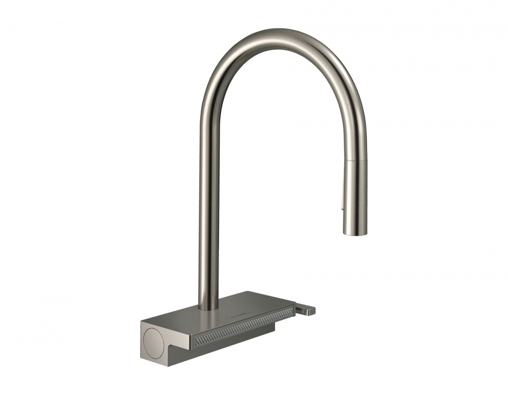 HANSGROHE Aquno Select M81 Кухонный смеситель однорычажный, 170, с душем, 3jet, sBox, нерж. сталь арт. 40320