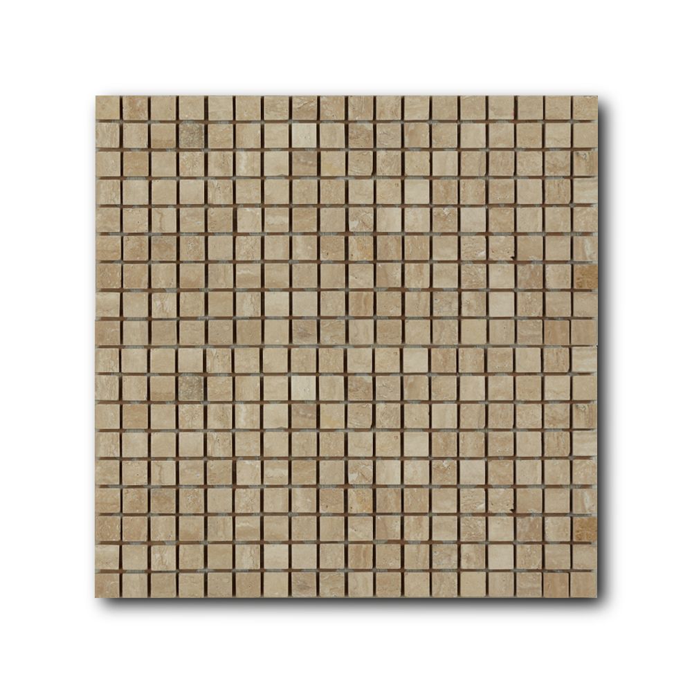 Art&Natura Мозаика из натурального камня 15x15 Marble Mosaic Ivory Travertine 305x305 арт. 122240