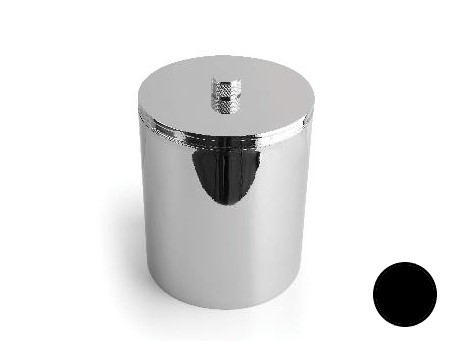 BERTOCCI OFFICINA 01 Ведро мусорное с крышкой Ø200xh250 мм, черный матовый арт. 30794