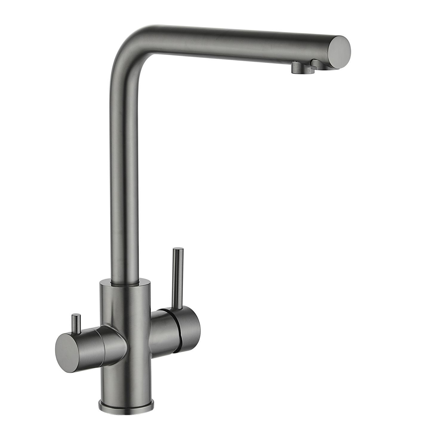 Смеситель для кухни с подключением к фильтру Fmark FS0962Q, графит арт. 170878