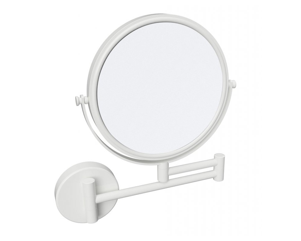 BEMETA WHITE Косметическое зеркало круглое, 3х, Ø190 мм, белый арт. 30481