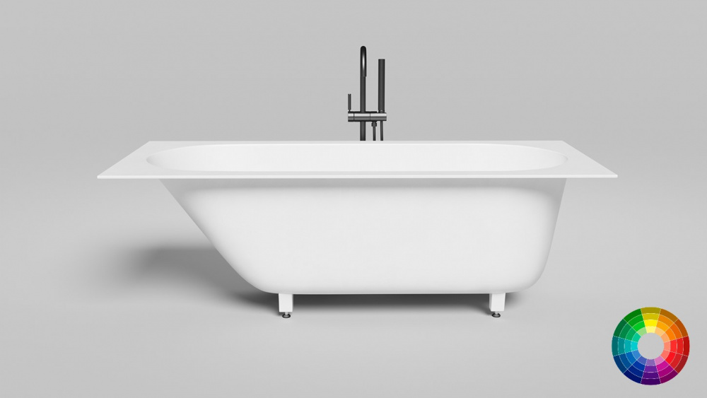 Salini ORNELLA KIT 170 Ванна встраиваемая 1690х745х600 мм, S-Stone - RAL матовый арт. 32442
