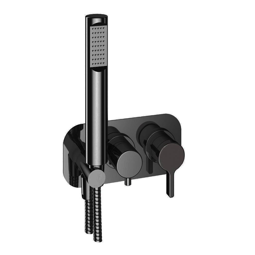 Смеситель для душа встраиваемый Webert Coral CO860512560, черный арт. 165694