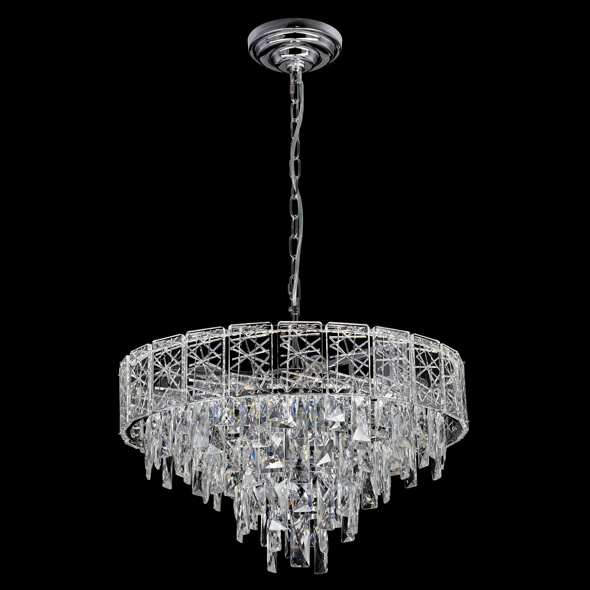 Citilux SAGRADA CL317251 Люстра хрустальная подвесная Хром арт. 89466