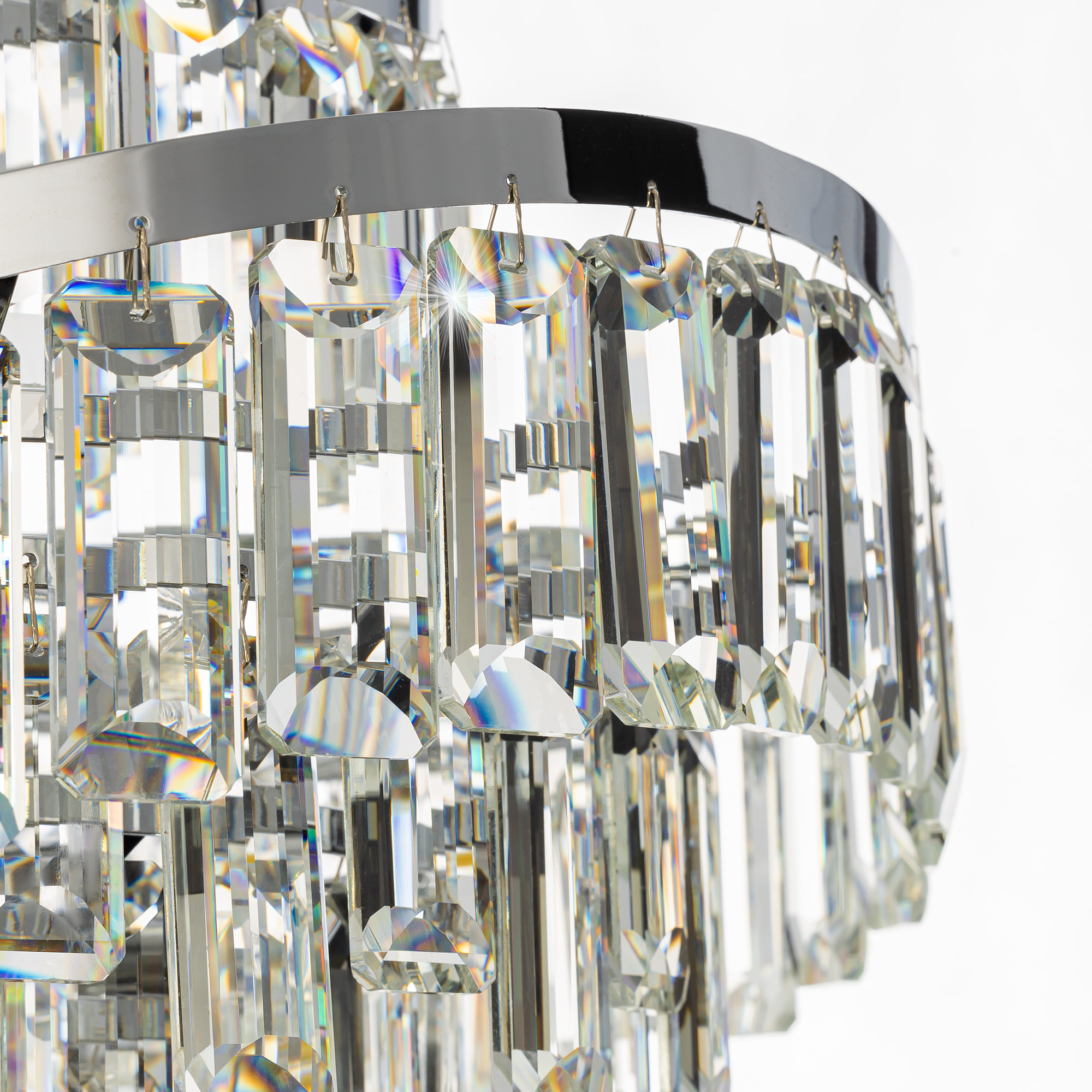 Citilux NAIAD CL315151 Люстра хрустальная подвесная Хром арт. 89472