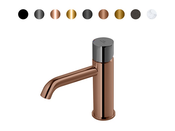 NOKEN ROUND CUSTOM Смеситель для раковины H160 мм, 3/8”, 5 л/мин, без ДК, медь/colors. арт. 35768