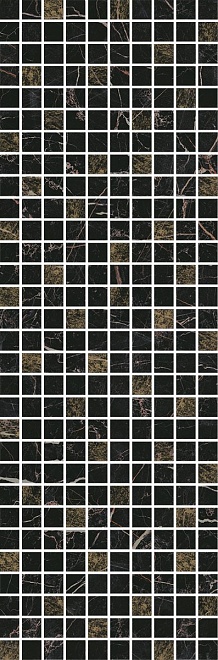 Астория Декор черный мозаичный MM12111 25х75 арт. 20075