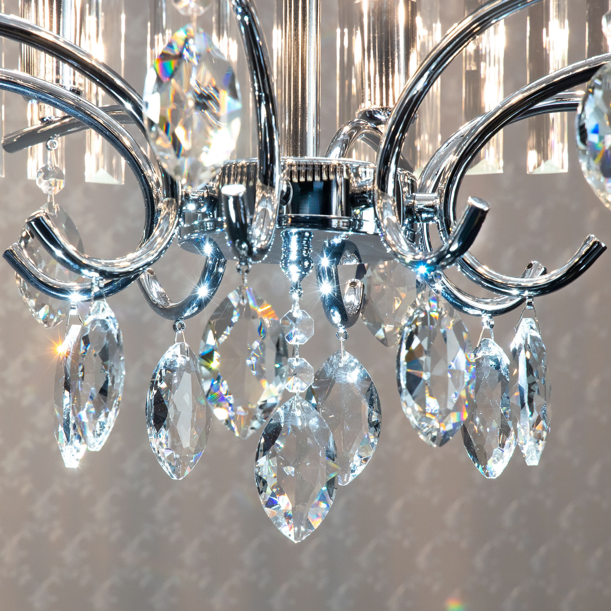Citilux Инга CL335181 Люстра подвесная хрустальная Хром арт. 88772