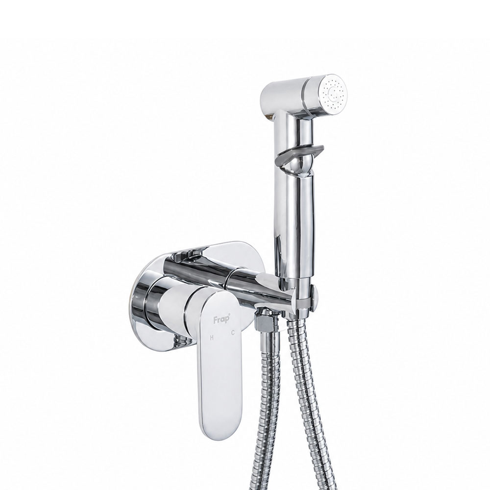 Гигиенический душ со смесителем FRAP F2085, хром арт. 189727
