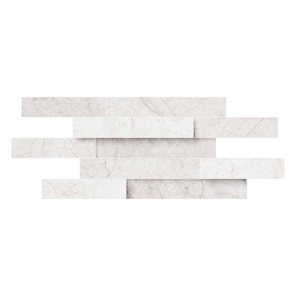 Керамогранитный декор Italon Contempora 3D Brick Pure 28x78 Cer арт. 122520
