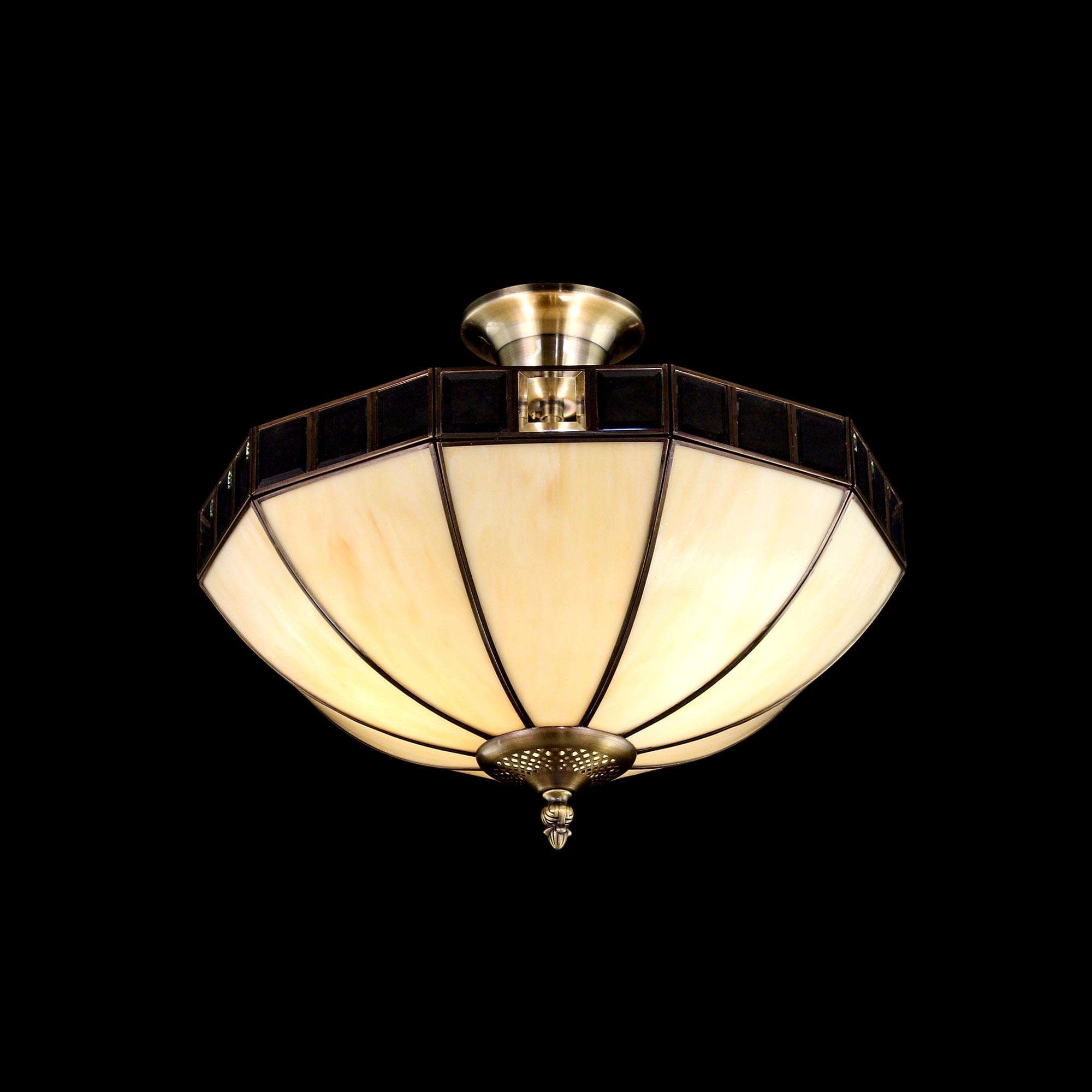 Citilux Шербург-1 CL440141 Люстра витражная потолочная Бронза арт. 88095