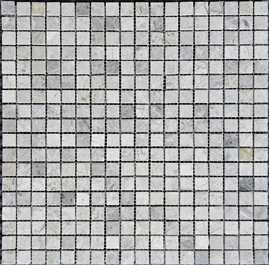 PIX 328 Tundra Grey, чип 15х15 мм, сетка 305х305х4 мм, Полированная арт. 73902