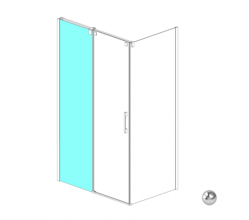 RADAWAY Espera KDJ front wall 550 L Неподвижное стекло, хром/прозрачное арт. 32614