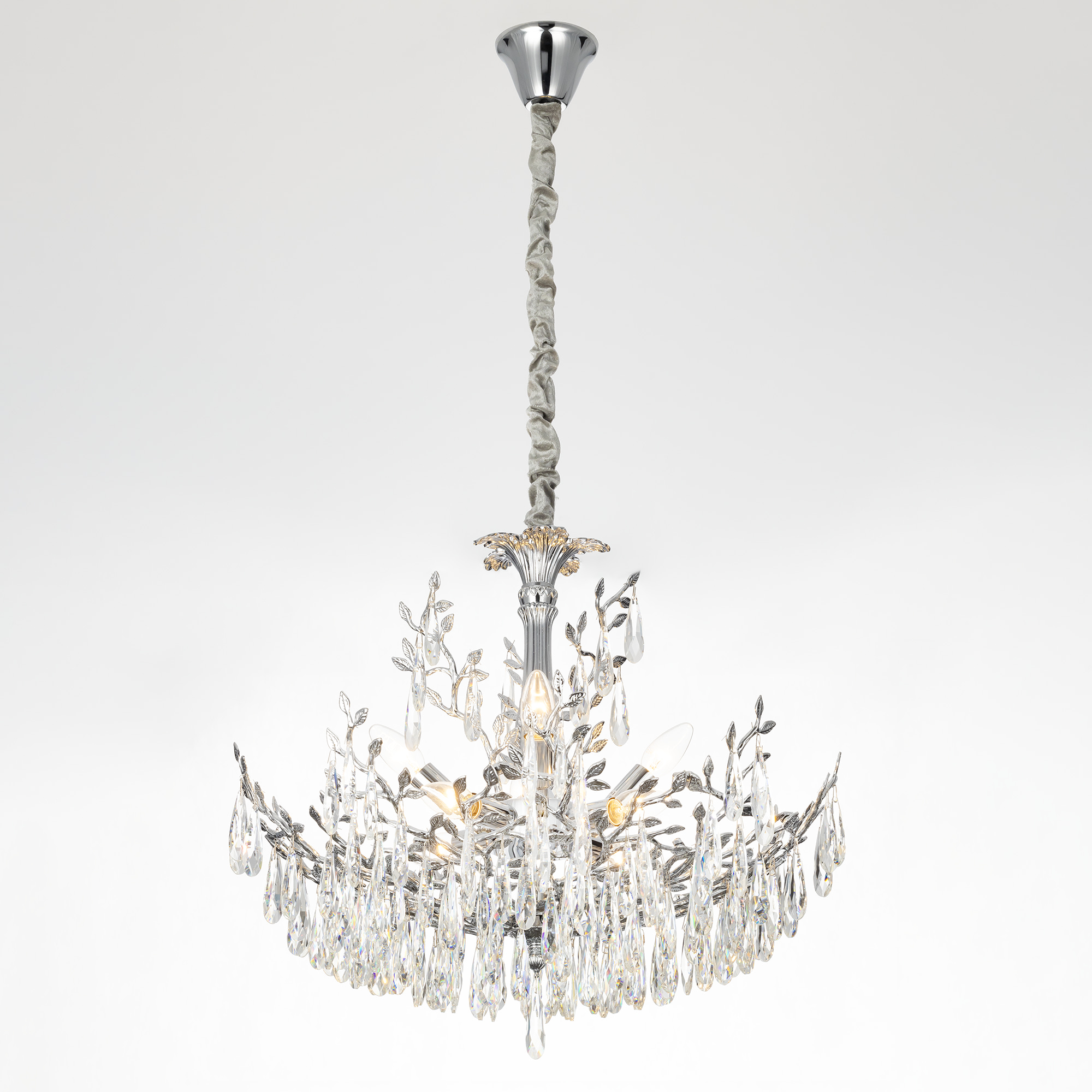 Citilux RITZ CL310081 Люстра хрустальная подвесная Хром арт. 89449