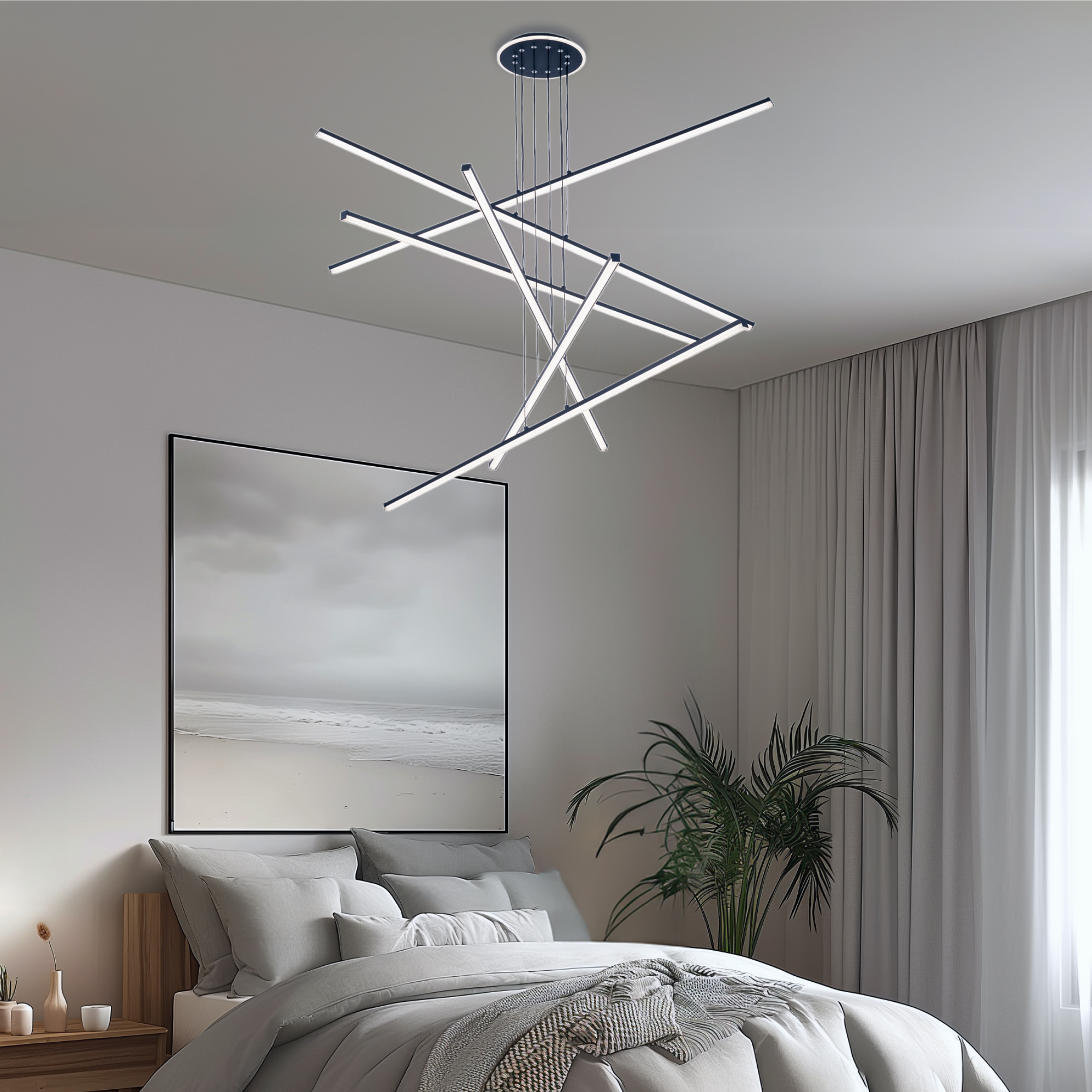Citilux Trent CL203761 LED Люстра подвесная с пультом Чёрная арт. 89269