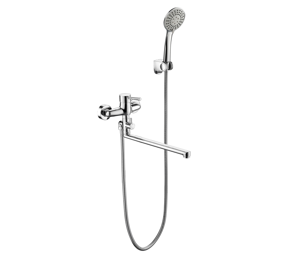 Смеситель для ванны Bravat Slim F6332366CP-01L-RUS, хром арт. 167488