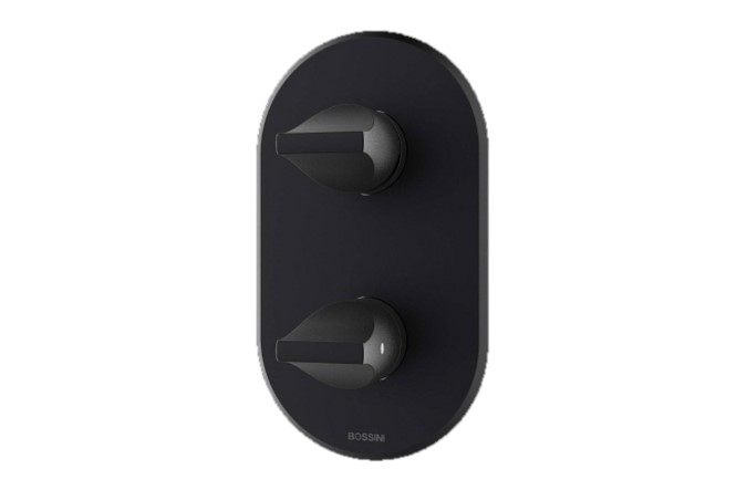 BOSSINI APICE Наружная часть термостата для Z00125000, черный матовый (073) арт. 39805