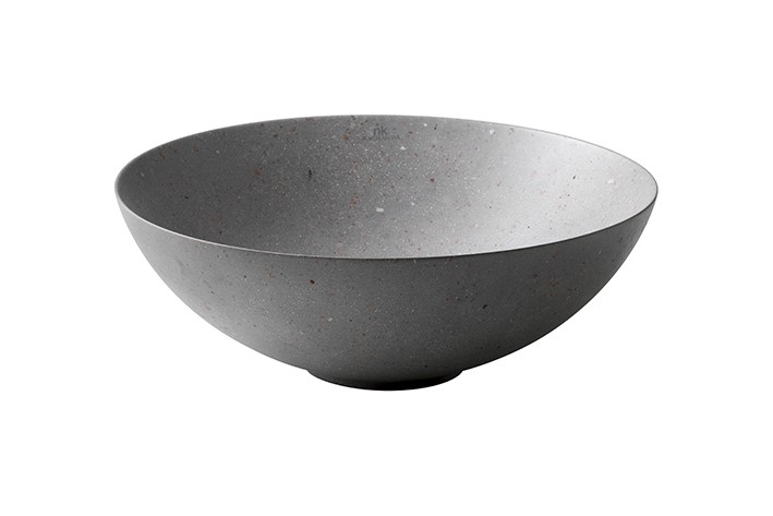 NOKEN SLENDER Раковина на столешницу Ø40 см, БЕЗ перелива, с ДК, acero concrete арт. 37015