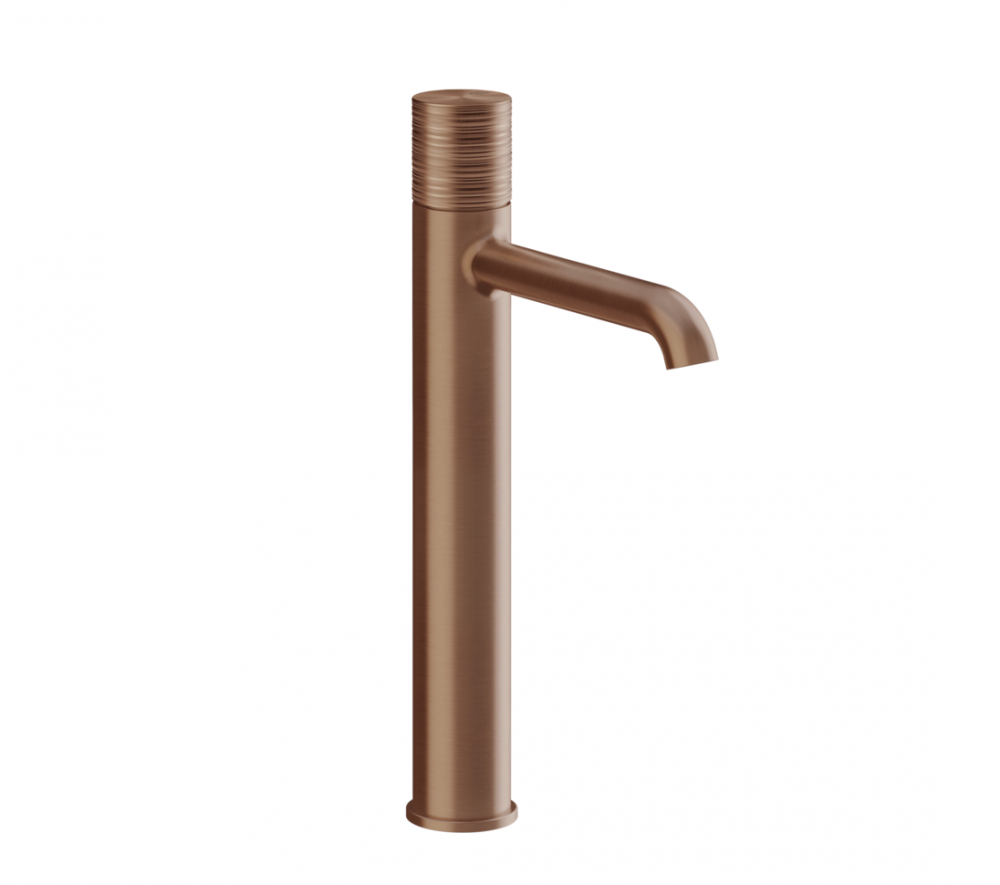 GESSI HABITO TRAME Смеситель для раковины высокий, БЕЗ ДК, Copper Brushed PVD арт. 35377