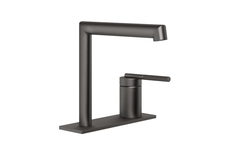 GESSI INGRANAGGIO Смеситель для раковины на 2 отв., без ДК, Black Metal Brushed PVD арт. 34789